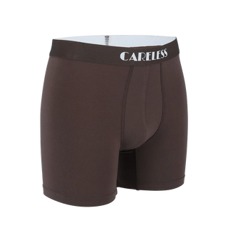 Careless Lukas Boksershorts long 2pk - Brun / Beige