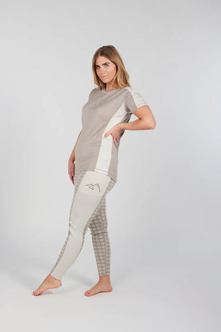 Careless Lygna merinowool t-shirt - Beige