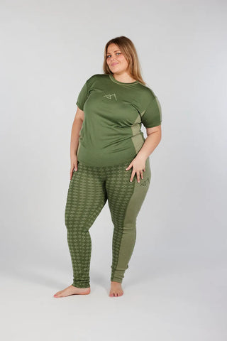 Careless Lygna merinowool t-shirt - Grønn