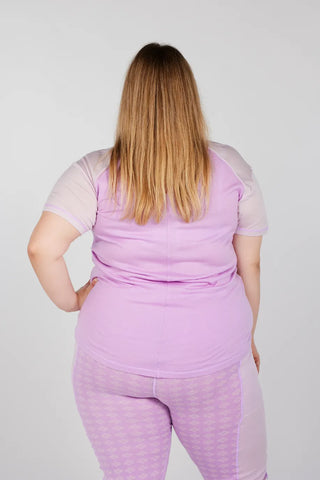 Careless Lygna merinowool t-shirt - Lilla
