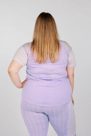 Careless Lygna merinowool t-shirt - Lilla