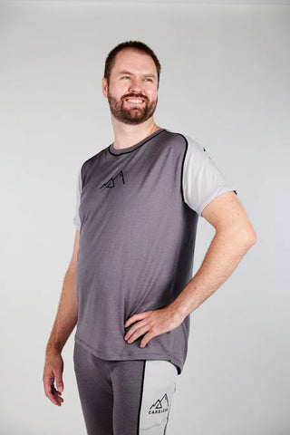 Careless Lygna merinowool t-shirt man - Grå