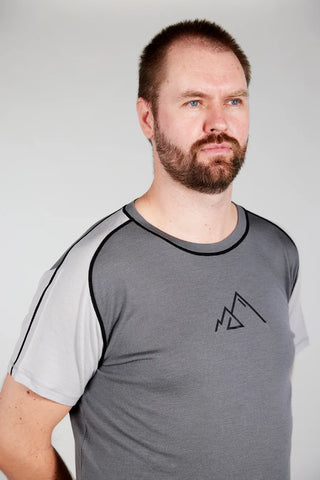 Careless Lygna merinowool t-shirt man - Grå
