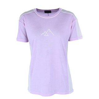 Careless Lynga wool t-shirt - Lavendula / Lavender Fog