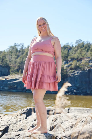 Careless Madikken topp - Dusty Rose