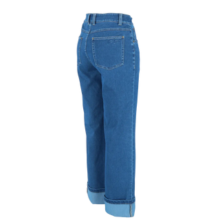 Careless Malin High Waist Mom Jeans - Mørk denimblå