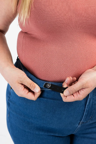 Careless Malin High Waist Mom Jeans tall - Mørk denimblå