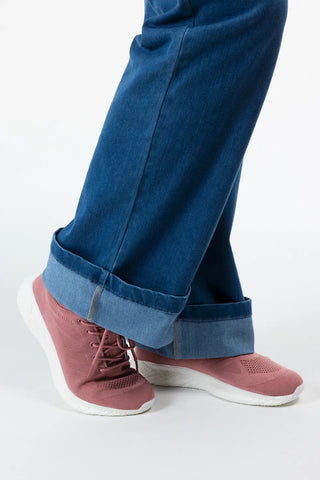 Careless Malin High Waist Mom Jeans tall - Mørk denimblå