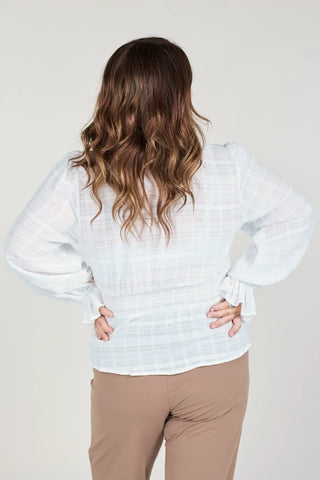 Careless Mari Bluse - Hvit