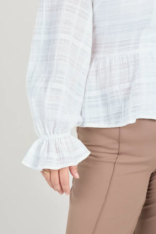 Careless Mari Bluse - Hvit