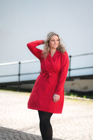 Careless Marit blazerkjole - Rød