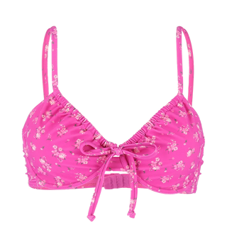 Careless Maui bikinitopp - Raspberry Rose AOP