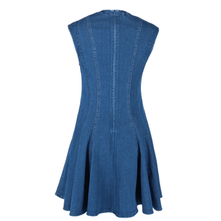 Careless Mia stretch denimkjole - Mørk denimblå