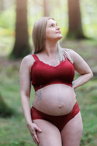 Careless Mid Waist Anne Mid Waist - Merlot