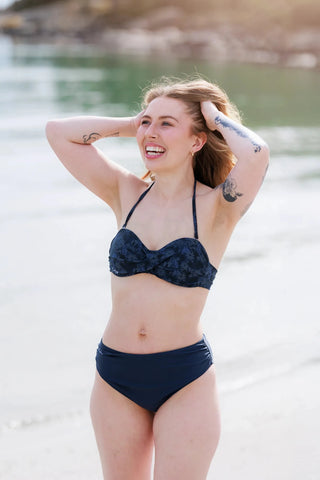Careless Mid waist bikinitruse - Mørkeblå