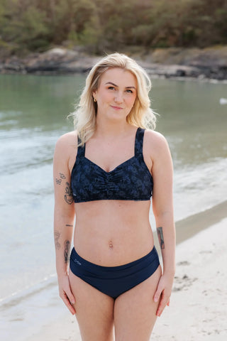 Careless Mid waist bikinitruse - Mørkeblå
