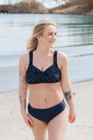 Careless Mid waist bikinitruse - Mørkeblå