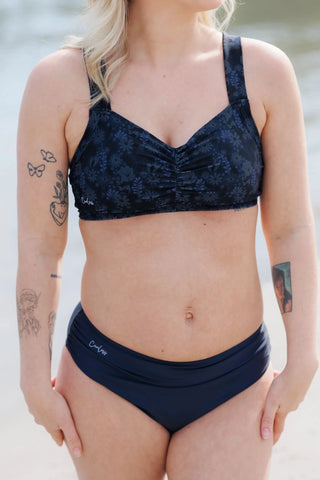 Careless Mid waist bikinitruse - Mørkeblå