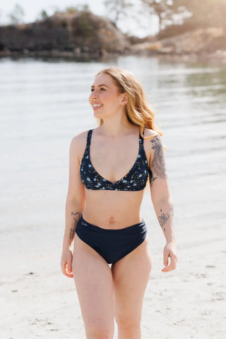 Careless Mid waist bikinitruse - Mørkeblå