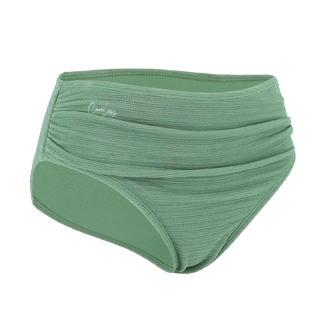 Careless Mid Waist bikinitruse - Tekstur grønn