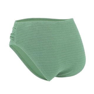 Careless Mid Waist bikinitruse - Tekstur grønn
