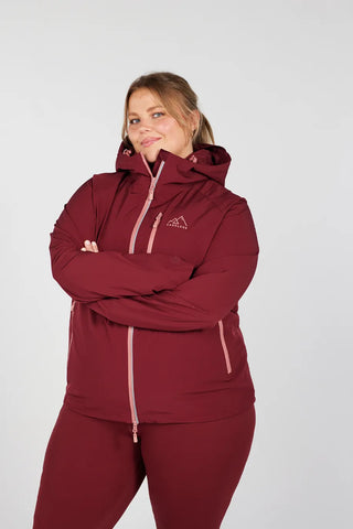 Careless Mylla 2 Layer Shell Jacket - Burgunder