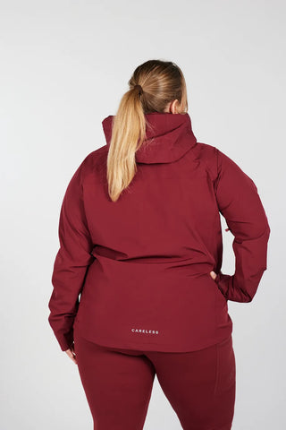 Careless Mylla 2 Layer Shell Jacket - Burgunder