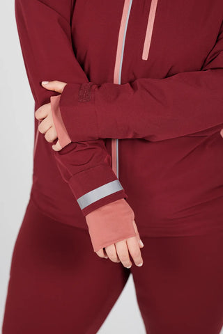 Careless Mylla 2 Layer Shell Jacket - Burgunder