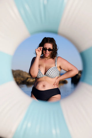 Careless Parga bikinitopp - Black Iris AOP