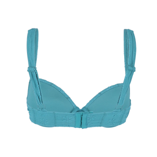 Careless Parga bikinitopp - Textured Brittany Blue