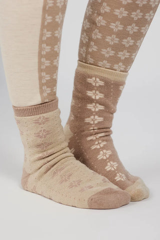 Careless Randsfjord Ullsokk 2pk - Beige
