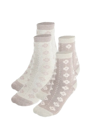 Careless Randsfjord Ullsokk 2pk - Beige