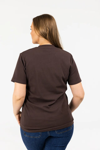 Careless Ronja lang t-skjorte - Brun