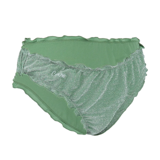 Careless Ruffles bikinitruse - Glitter Vinyard Green