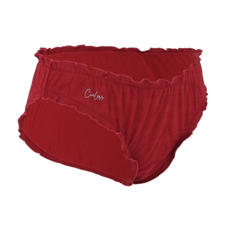 Careless Ruffles bikinitruse - Textured Sun Dried Tomato