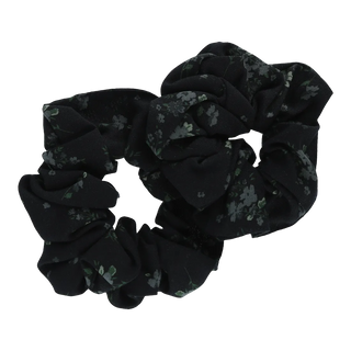 Careless Scrunchie 2 pk - Granite Grey AOP