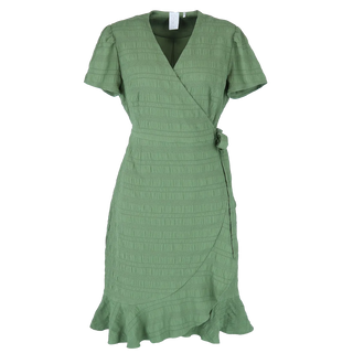 Careless Silja tekstur kjole - Grønn