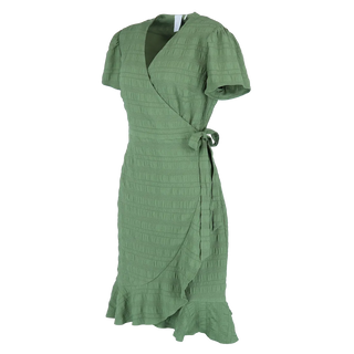 Careless Silja tekstur kjole - Grønn