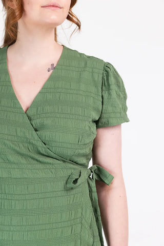 Careless Silja tekstur kjole - Grønn