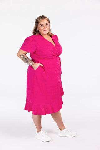 Careless Silja tekstur kjole - Rosa