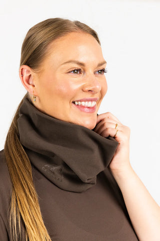 Careless Skjerva fleece hals - Brun