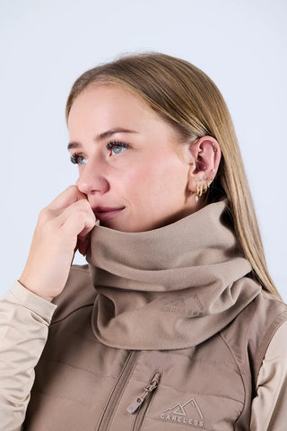 Careless Skjerva Fleece halsvarmer - Beige