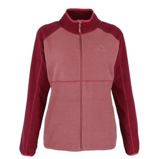 Careless Skjerva Fleece jakke - Burgunder / rosa