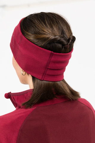 Careless Skjerva fleece pannebånd - Bringebærrosa