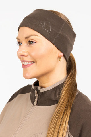 Careless Skjerva fleece pannebånd - Brun