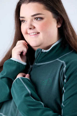 Careless Skjerva fleecejakke - Blågrønn