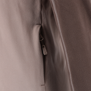 Careless Skjerva fleecejakke - Brun / beige