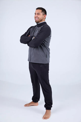 Careless Skjerva fleecejakke mann - Svart / grå