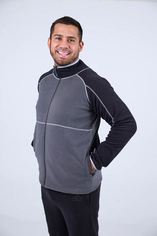 Careless Skjerva fleecejakke mann - Svart / grå