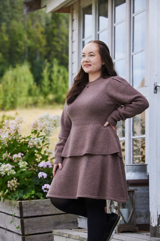 Careless Skjørt Kathrine Strikk A-Line Skjørt - Brun